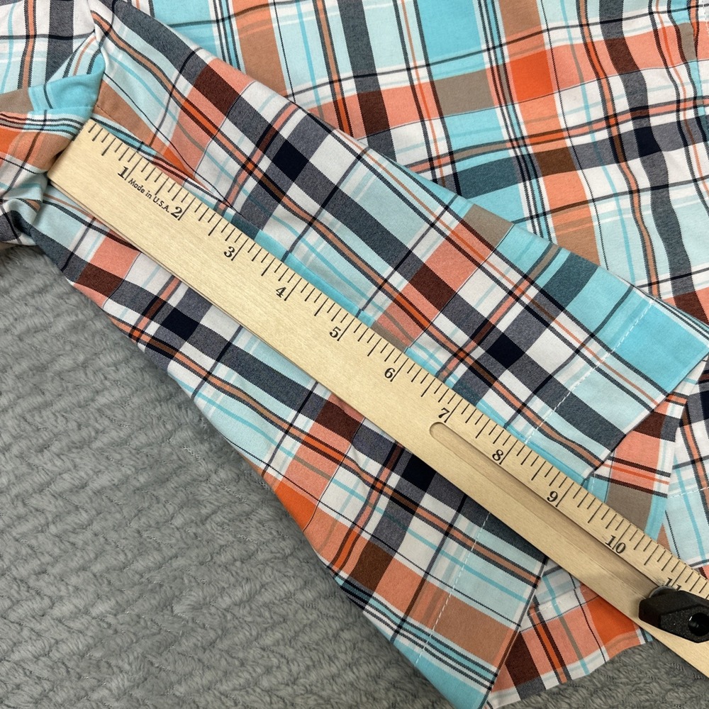 FootJoy Shorts Mens 32 FJ Madras Plaid Golf Chino Performance Preppy Colorful - Picture 7 of 9